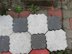 Kumlamalı Beton Parke Papatya modeli