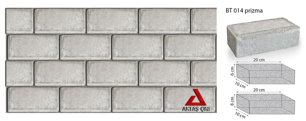 10x20x6 cm Prizma Parke Taşı İStanbul M2 Fiyat - Görsel 2