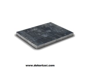 Renk Karışımı Parke Taşı Siyah