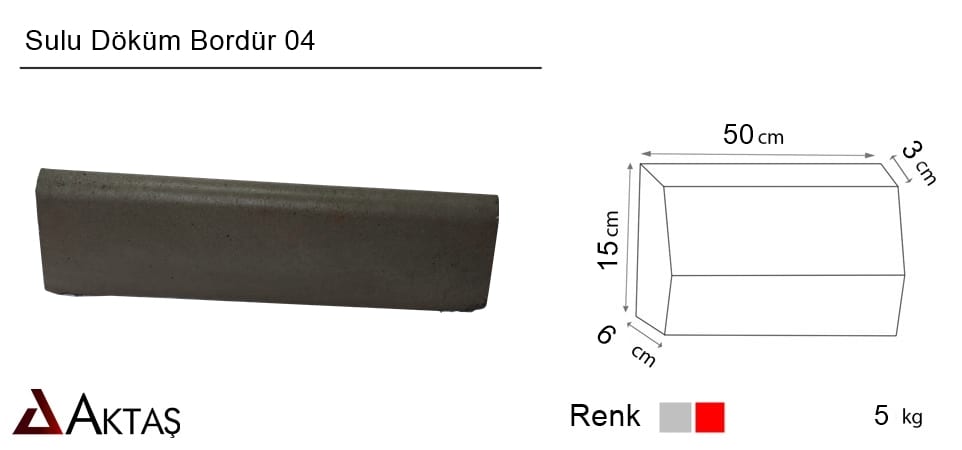 DÜZ BAHÇE BORDÜRÜ 50×15 - Görsel 2