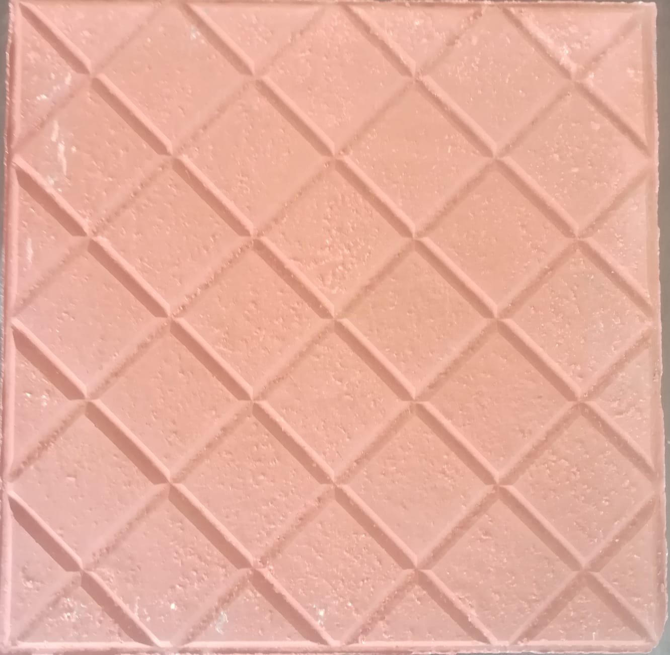 Kırmızı Baklava Desenli Bahçe Karo Taşı - Görsel 4