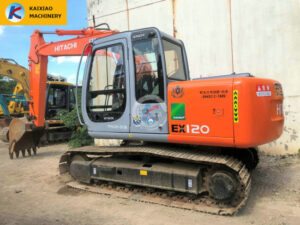 Ikinci el Hitachi 120-5 12 Tonluk Ekskavatör, inşaat ve kazı projeleri için idealdir.