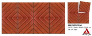 Kırmızı Çapraz 30x30 Karo Taşı