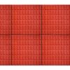 30x30x3 CM Kırmızı Kibrit Kutusu Bahçe Karo Taşı