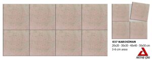 Gri 40x40x4 CM Faserit Bahçe Karo Taşı Fiyatları