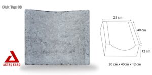 Oluk Taşı 25x40x12 Kırmızı