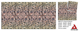 40x40 Wash Beton Hafif Antalya Zemin Kaplama Karoları