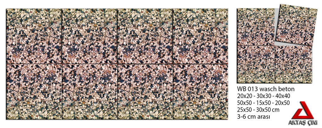40x40 Wash Beton Hafif Antalya Zemin Kaplama Karoları