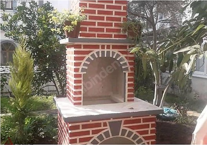 Aktaş Bahçe Mangalı Taştan Yapılmış, gri taştan yapılmış, mangal partileri için ideal bir mangaldır.