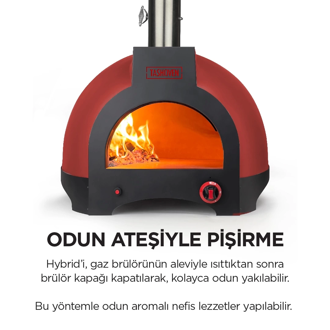 Tashoven Hybrid 66 Gazlı ve Odun Ateşli Taş Fırın - Görsel 11