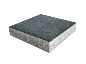 Antrasit siyahı kumlamalı kare beton parke taşı, bahçenize şıklık katacak.