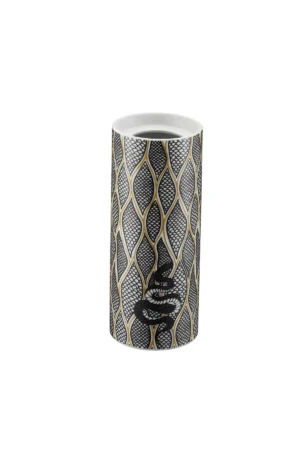 Kütahya Porselen Modern Dekoratıf Objeler(d) 20cm.Vazo Yılan Dekor 10919