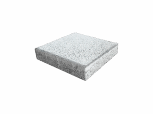 Beyaz Kumlamalı Plak Parke Taşı 15x15*8 cm