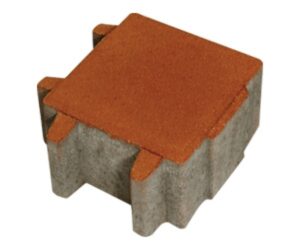 Kırmızı Çim Parke Taşı 20x20x8 cm (m² Fiyatı)