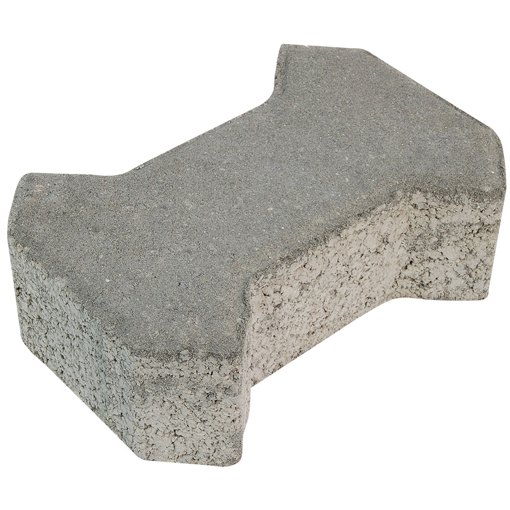 Gri Çift Dekor Parke Taşı 20x13.5x8 cm (m² Fiyatı)