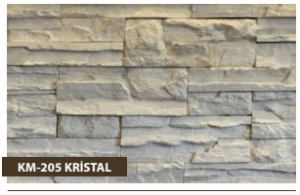Kristal Modeli Krater Taş Duvar Kaplama