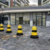 Sarı Siyah Beton Mantar Duba 75×50 cm Sarı siyah beton mantar duba zincirli otopark uygulaması