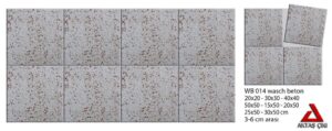Wash Beton Bol beyaz az kırmızı