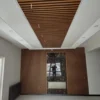 Karaçam desenli duvar ve tavan lambri uygulaması