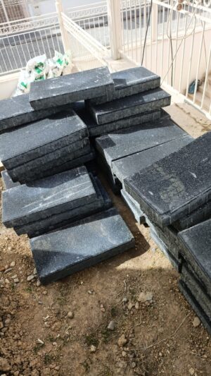 30x60x8 cm beton bahçe adım taşı yürüyüş yolu uygulaması