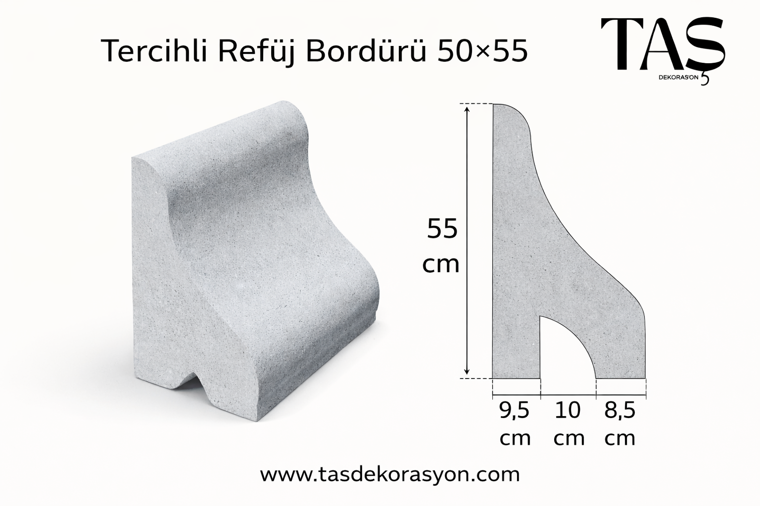 Tercihli Refüj Bordürü 50×55 - Görsel 2
