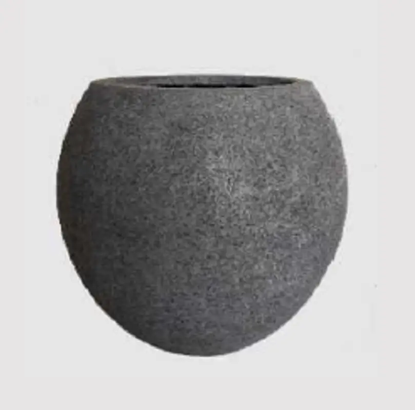 Yuvarlak Hafif Beton Saksı – Revak Model – 60x60 cm - Görsel 5