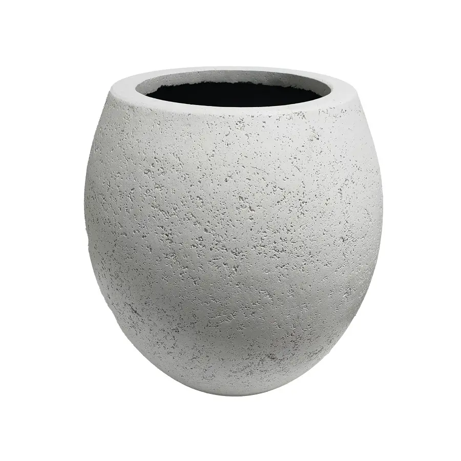 Yuvarlak Hafif Beton Saksı – Revak Model – 60x60 cm - Görsel 4